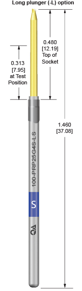 100mil 250 Stroke probes for loaded board testing