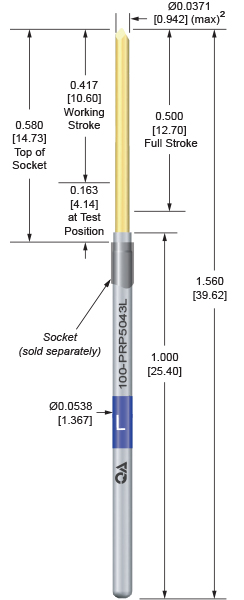 100mil 500 Stroke ESD Ground Probe