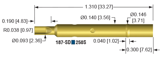 187mil sockets for high current testing