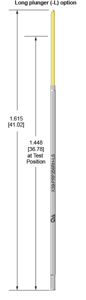 39mil 250 Stroke Socketless Probe for loaded board testing